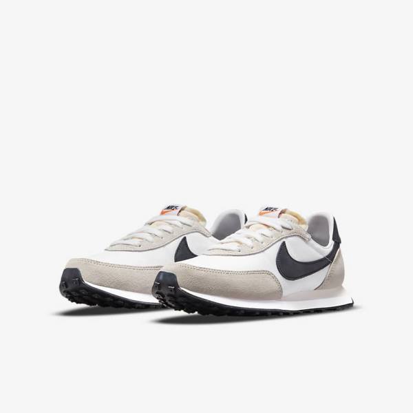 Nike Waffle Trainer 2 Older Otroci Superge Bela / Črna | NK678CAS