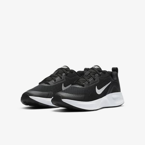 Nike WearAllDay Older Otroci Superge Črna / Bela | NK479SCO