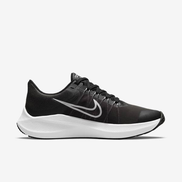 Nike Winflo 8 Road Ženske Tekaški Čevlji Črna / Temno Siva / Svetloba Siva / Bela | NK296CQR