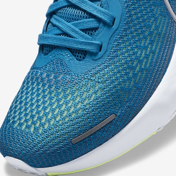 Nike ZoomX Invincible Run Flyknit Road Moški Tekaški Čevlji Modra / Svetloba Zelena / Siva / Bela | NK132SHV