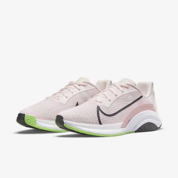 Nike ZoomX SuperRep Surge Endurance Class Ženske Športni Copati Svetloba Roza / Zelena / Črna | NK497JRL