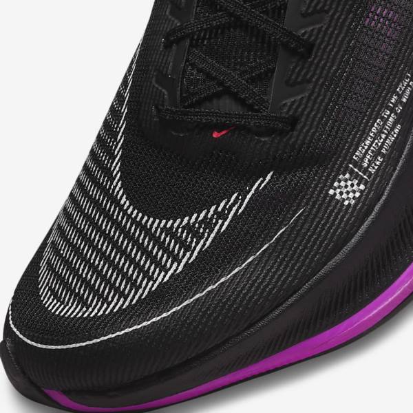 Nike ZoomX Vaporfly Next% 2 Road Racing Moški Tekaški Čevlji Črna / Vijolična / Siva / Rdeča | NK297IRY