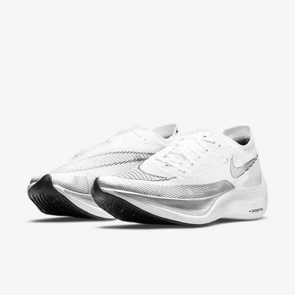 Nike ZoomX Vaporfly Next% 2 Road Racing Moški Tekaški Čevlji Črna / Kovinski Zlato / Bela | NK324JNX