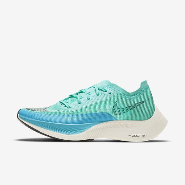 Nike ZoomX Vaporfly Next% 2 Road Racing Ženske Tekaški Čevlji Bela / Kovinski Srebrna / Črna | NK437JQV