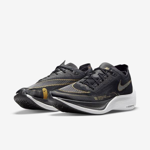 Nike ZoomX Vaporfly Next% 2 Road Racing Moški Tekaški Čevlji Bela / Turkizna / Črna / Roza | NK483SOV