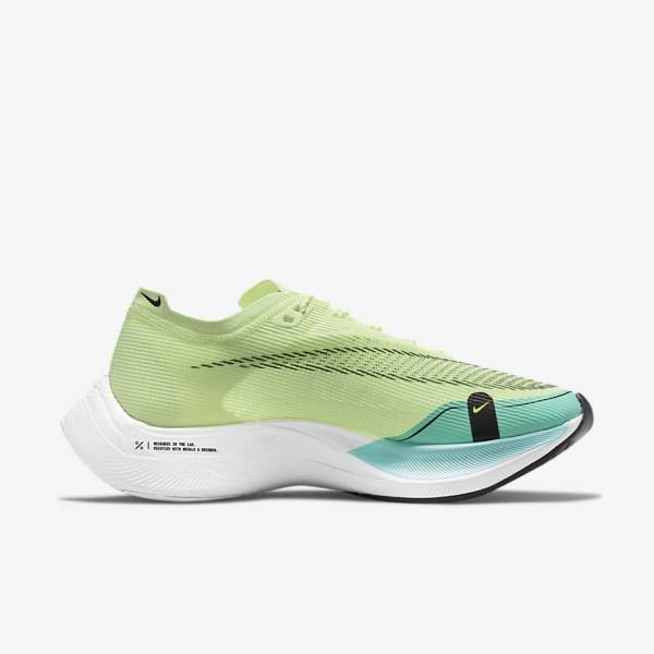 Nike ZoomX Vaporfly Next% 2 Road Racing Ženske Tekaški Čevlji Črna / Kovinski Zlato / Bela | NK714OTZ