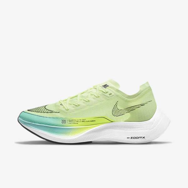 Nike ZoomX Vaporfly Next% 2 Road Racing Ženske Tekaški Čevlji Črna / Kovinski Zlato / Bela | NK714OTZ