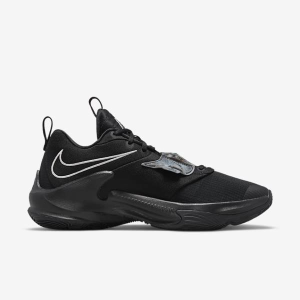 Nike Zoom Freak 3 Ženske Košarkaški Copati Črna / Siva / Roza / Kovinski Srebrna | NK160ZMF