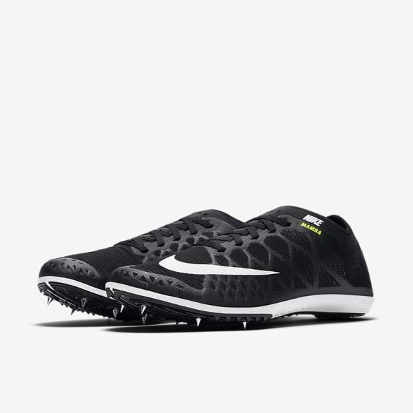 Nike Zoom Mamba 3 Unisex Distance Spike Moški Tekaški Čevlji Črna / Bela | NK763RFP