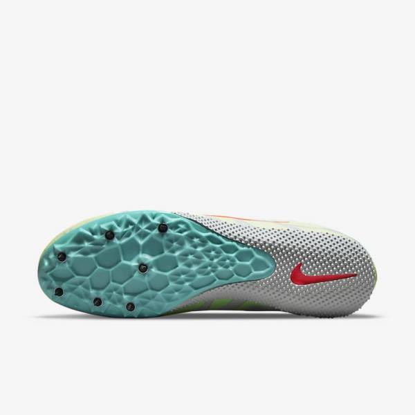 Nike Zoom Rival S 9 Athletics Sprinting Spikes Moški Tekaški Čevlji Turkizna / Oranžna | NK460ECY