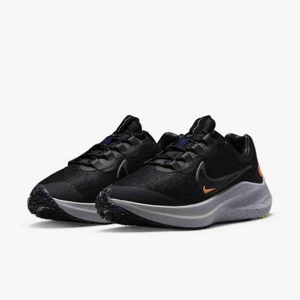 Nike Zoom Winflo 8 Shield Weatherised Road Ženske Tekaški Čevlji Črna / Oranžna / Vijolična | NK016ICZ