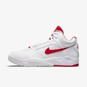 Nike Air Flight Lite Mid Moški Superge Bela / Rdeča | NK701XSQ