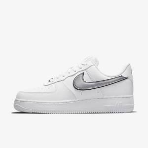 Nike Air Force 1 07 Essential Ženske Superge Bela / Črna / Kovinski Srebrna | NK134FPM