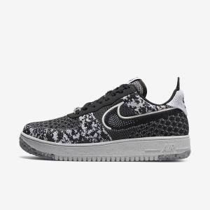 Nike Air Force 1 Crater Flyknit Next Nature Moški Superge Platina | NK524AQN