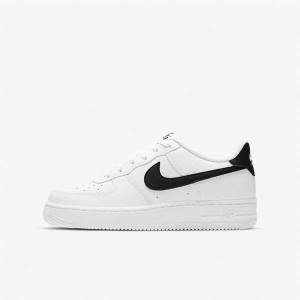 Nike Air Force 1 Older Otroci Superge Bela / Črna | NK874HPZ