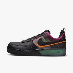 Nike Air Force 1 React Moški Superge Črna / Oranžna / Roza / Črna | NK938QVS