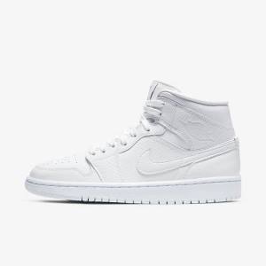 Nike Air Jordan 1 Mid Ženske Superge Bela | NK589VRX