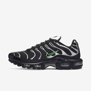 Nike Air Max Plus Moški Superge Črna / Zelena / Kovinski Srebrna / Črna | NK716KDS