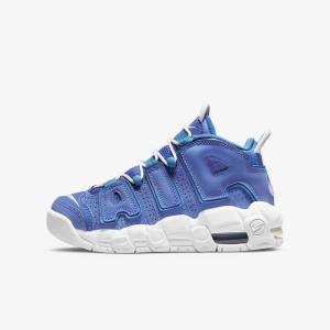 Nike Air More Uptempo Older Otroci Superge Modra / Bela | NK390XRE