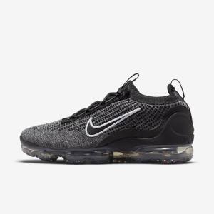 Nike Air VaporMax 2021 FK Moški Superge Črna / Bela / Temno Siva / Črna | NK538BZT