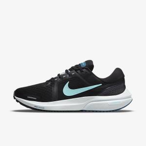 Nike Air Zoom Vomero 16 Road Ženske Tekaški Čevlji Črna / Svetloba Turkizna / Zelena | NK792KND