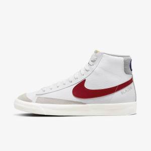 Nike Blazer Mid 77 Moški Superge Bela / Svetloba Siva / Rdeča | NK261AQP