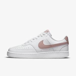 Nike Court Vision Low Next Nature Ženske Superge Bela / Roza | NK839MVO