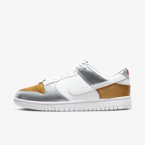 Nike Dunk Low SE Ženske Superge Zlato / Srebrna / Rdeča / Bela | NK648WXA