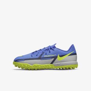 Nike Jr. Phantom GT2 Academy TF Older Turf Otroci Nogometni Čevlji Modra / Siva | NK172YNQ