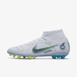 Nike Mercurial Superfly 8 Academy AG Artificial-Grass Moški Nogometni Čevlji Siva / Svetloba Modra / Temno Modra | NK831PRZ