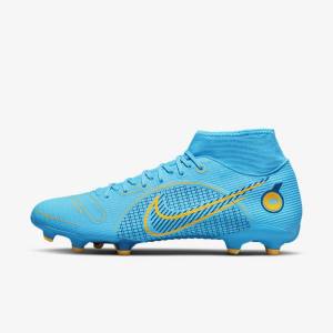 Nike Mercurial Superfly 8 Academy MG Multi-Grounds Moški Nogometni Čevlji Modra / Oranžna | NK053GLB