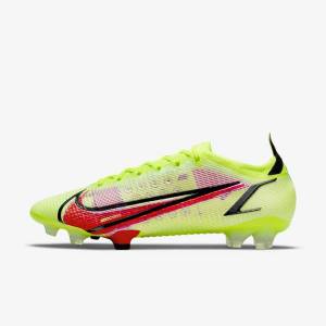 Nike Mercurial Vapor 14 Elite FG Firm-Ground Moški Nogometni Čevlji Črna / Svetloba Rdeča | NK574IGN