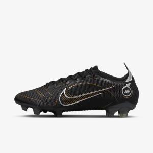 Nike Mercurial Vapor 14 Elite FG Firm-Grounds Ženske Nogometni Čevlji Črna / Kovinski Srebrna / Siva / Kovinski Zlato | NK716UIZ