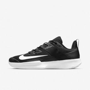 Nike NikeCourt Vapor Lite Hard Court Moški Tenis Copati Črna / Bela | NK163HXI