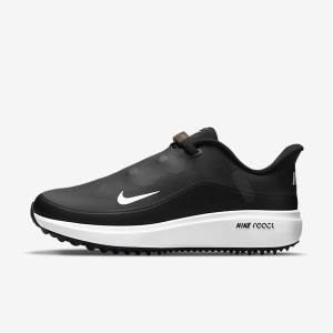 Nike React Ace Tour Ženske Čevlji Za Golf Črna / Kovinski Temno Siva / Bela | NK978QSO