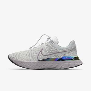 Nike React Infinity Run 3 By You Custom Road Moški Tekaški Čevlji Platina | NK716SQT