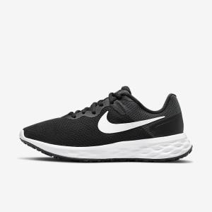 Nike Revolution 6 Next Nature Road Ženske Tekaški Čevlji Črna / Temno Siva / Bela | NK738ZVX