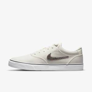 Nike SB Chron 2 Canvas Premium Moški Skate Čevlji Siva / Zelena | NK354MQW