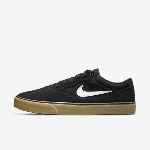 Nike SB Chron 2 Moški Skate Čevlji Črna / Svetloba Rjav / Bela | NK468QMS