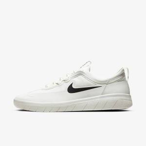 Nike SB Nyjah Free 2 Moški Skate Čevlji Bela / Črna | NK361QIT