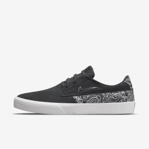 Nike SB Shane Premium Ženske Skate Čevlji Temno Siva / Bela / Črna / Siva | NK279BCQ