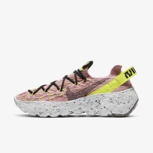 Nike Space Hippie 04 Ženske Superge Limona / Svetloba Roza / Črna | NK145RHO