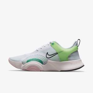 Nike SuperRep Go 2 Ženske Športni Copati Bela / Zelena / Svetloba Roza / Črna | NK097QIG