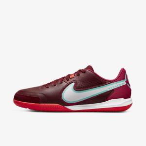 Nike Tiempo Legend 9 Academy IC Indoor-Court Ženske Nogometni Čevlji Rdeča / Svetloba Rdeča / Bela | NK760FDE