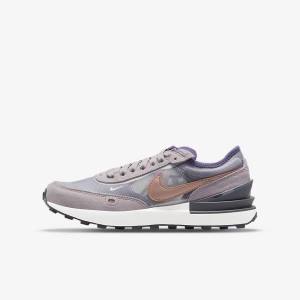 Nike Waffle One Older Otroci Superge Bela / Siva / Kovinski Rdeča Rjav | NK015WJC