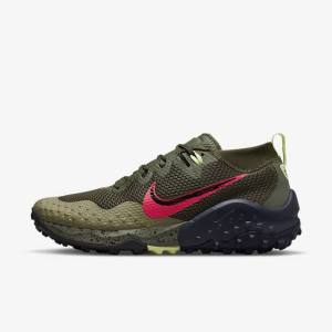 Nike Wildhorse 7 Trail Moški Tekaški Čevlji Olivno Zelene Obszidián | NK930DVA