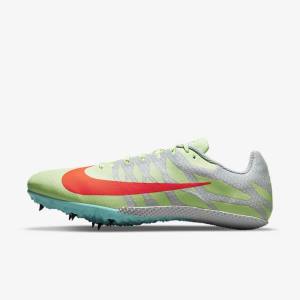 Nike Zoom Rival S 9 Athletics Sprinting Spikes Moški Tekaški Čevlji Turkizna / Oranžna | NK460ECY