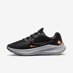 Nike Zoom Winflo 8 Shield Weatherised Road Ženske Tekaški Čevlji Črna / Oranžna / Vijolična | NK016ICZ